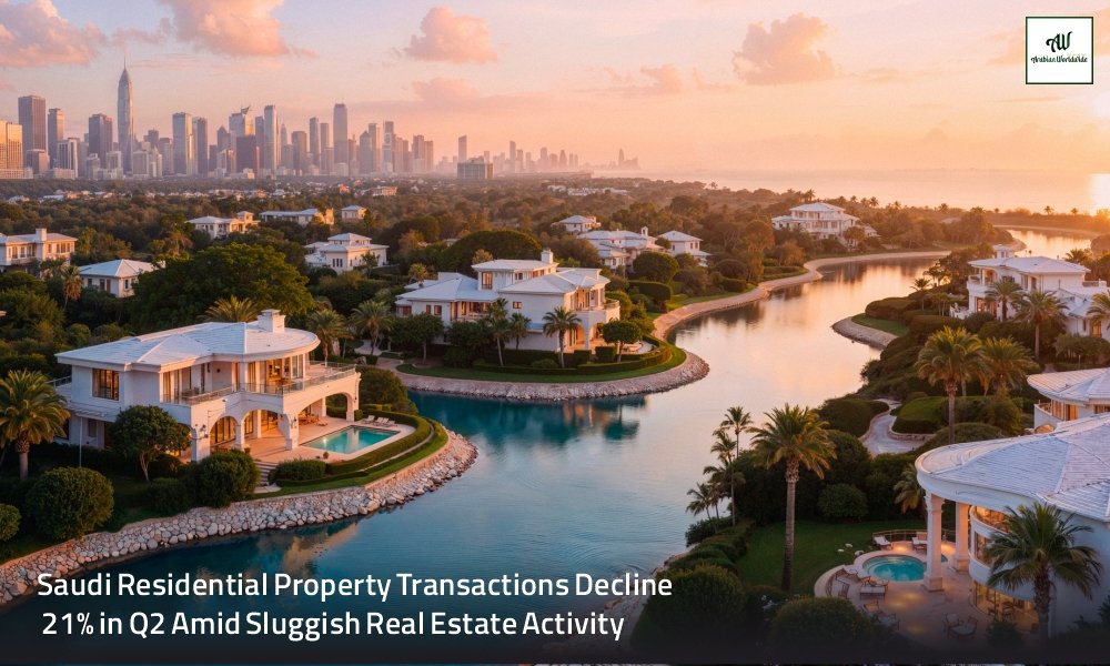 Saudi Residential Property Transactions Decline 21% in Q2 Amid Sluggish Real Estate Activity